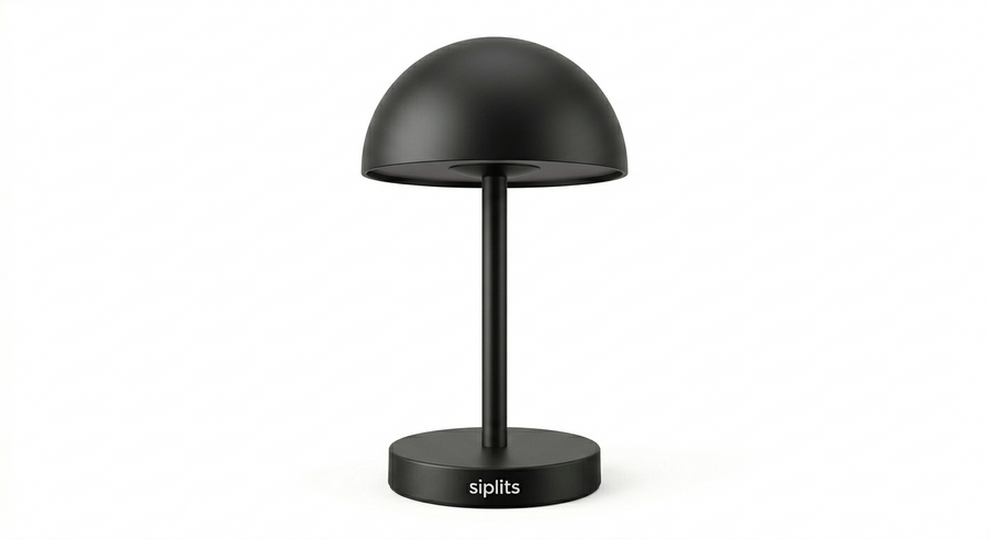 Siplits Modern Rechargeable Mushroom Table Lamp - Touch Dimmable & Portable Bedside Light