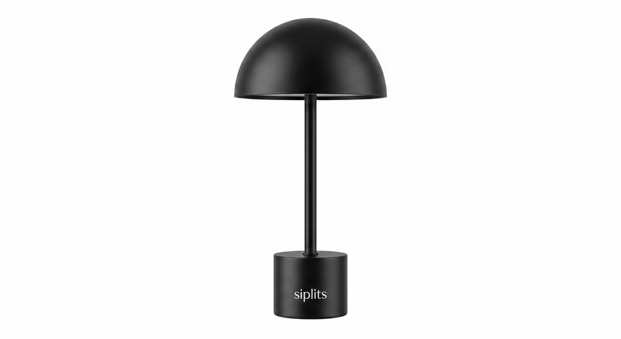 Siplits Minimalist Metal Mushroom Table Lamp - Touch Sensor Ambient Light