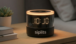 Siplits Modern LED Ambient Desk Clock - Dimmable Ring Light & Digital Alarm - Image 4
